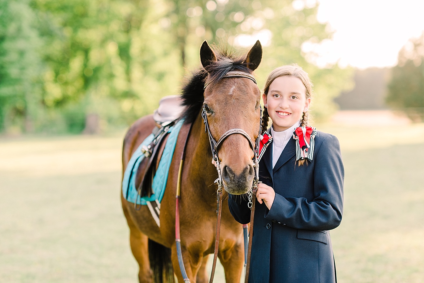 equestrian portrait session with a girl and her pony