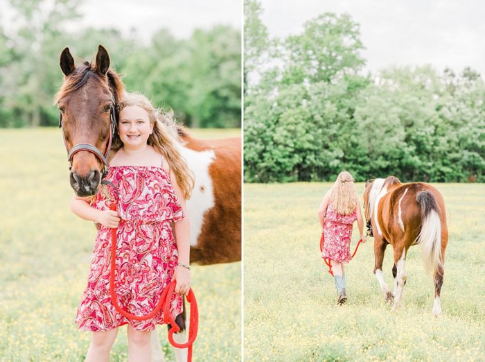 equine photography of girl with her spotted saddle horse