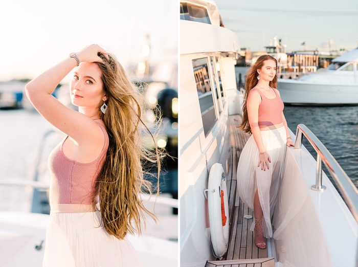 Senior Pictures on a Yacht