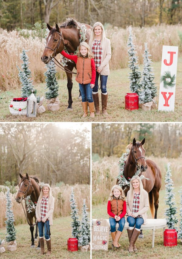 christmas photos with your horse