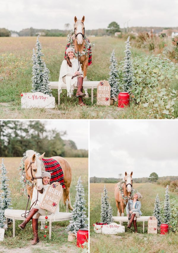christmas photos with your horse
