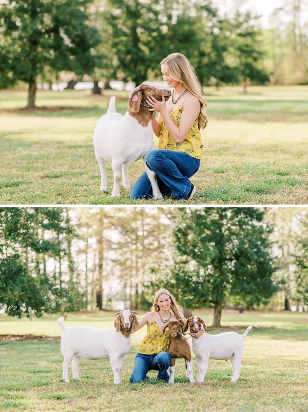 Senior Portraits with goats