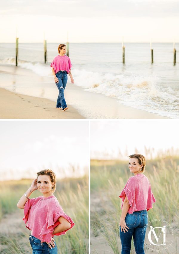 senior pictures at the beach
