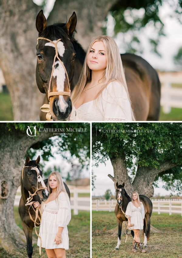 senior portraits with horse