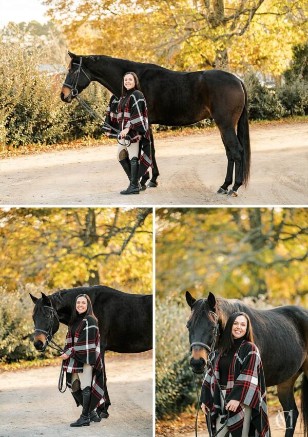 fall equine portrait session