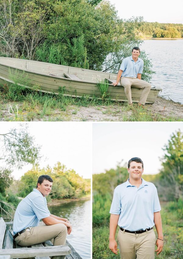 high school senior boy portraits in north carolina